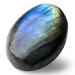 MAIBAOTA 2.4" Labradorite Healing Crystal Gemstones Pocket Polished Moonstone Gifts Oval Shape Reiki Spiritual Energy Nature Crystals for Women Men Relief Balancing Stress Divination Meditation