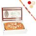 Ghasitaram Gifts Rakhi Gifts for Brothers Jaggery (Gud) Cashew Mithai Cake with Pearl Beads Rakhis Jaggery (Gud) Cashew Mithai Cake with Rakhis