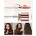 CkeyiN 3 Barrel Hair Waver 32mm Professional Crimper | 16 Temperatures | Fast Heating Curling Wand | Women's Long Hair Styles - Buy Online on GoSupps.com
