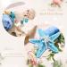 Fashband Boho Headband Blue Flower Elastic Hairband Starfish Beads Hair Accessories for Women and Girls - Buy Online on GoSupps.com