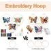 Anidaroel Butterfly Flower Embroidery Starter Kit - 3 Sets | Cross Stitch for Beginners | Includes Fabric, Hoop, Threads & Needles - Buy Online on GoSupps.com