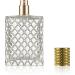 JJKMALL 100ml/3.4Oz Square Grids Carved Glass Fine Mist Atomizer Portable Refillable Empty Perfum Spray Bottle Travel Atomizer Bottle - Buy Online on GoSupps.com