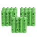 20 Packs 1.2V AAA 300mAh Ni-MH Rechargeable Batteries for Solar Lights Outdoor Garden Solar Light Lamp
