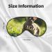 Bunny Rabbits Print Soft Eye Mask - Sleep Mask for Women & Men | Cozy Travel Sleep Mask - Buy Online on GoSupps.com