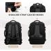 LOVEVOOK 17.3 Inch Travel Backpack with Toiletry Bag - Waterproof, Expandable, Flight Approved - USB Charging Port, Shoes Compartment - Black/Gun Color - Buy Online on GoSupps.com