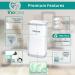 TrioCare Odour Locking Blocking Control Diaper Pail White  5292 Count Over 12 Months Refill Bag Supply  Lavender Scent Value Gift Set  Modern Design Baby Senior Adult Pet Waste Disposal Dignity Bin - Buy Online on GoSupps.com