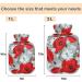 NAANLE Hot Water Bottle with Floral Cover | 1L Pain Relief for Menstrual Cramps & Heat Therapy - Buy Online on GoSupps.com