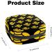 Bee Print Sanitary Napkin Storage Bag - Large Capacity Menstrual Cup Pouch & Travel Organizer - Color 7 - Buy Online on GoSupps.com