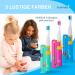 Brush Baby Go-Kidz Electric Travel Toothbrush for Kids 3+ | Fun Brushing with Stickers 2-Speed Vibration & Smart Timer - Pink - Buy Online on GoSupps.com