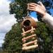Tfwadmx Coconut Hide with Ladder - Natural Fiber Hanging Birdhouse Cage for Parrot, Parakeet, Lovebird, Finch, Canary - 2 Pcs - Buy Online on GoSupps.com