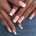 AddFavor 120pcs White French Tip Press on Nails - Medium Square Fake Nails for Women & Girls | Nude False Acrylic Nails with Adhesive Tabs - Buy Online on GoSupps.com