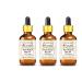 Greenwood essential natural kukui nut oil (aleurites moluccanus) with glass dripper natural pure therapeutic quality cold -pressed (pack of three) 100ml x 3 (10 oz)