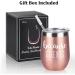 GTmileo Clients Gifts: Stainless Steel Insulated Wine Tumbler - Perfect Christmas & Birthday Gifts for Coworkers, Social Workers, Hairdressers, Lawyers, Realtors - 12oz Rose Gold - Buy Online on GoSupps.com