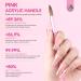 Saviland 5 PCS Kolinsky Acrylic Nail Brush Set - Professional Brushes for Acrylic Nails - Pink Nail Brushes for Acrylic Powder & Liquid Extension - Size 4/8/10/14/16 - Buy Online on GoSupps.com