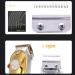 Professional Cordless Hair Clipper - Full Metal Electric Hairdresser Clipper with LCD - Gold & Silver - Buy Online on GoSupps.com