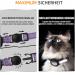 Reflective GPS Cat Neck Band with Apple Airtag Holder | Adjustable Safety Tracker for Cats & Small Dogs - Purple - Buy Online on GoSupps.com