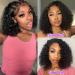 12 Inch Curly Bob Wig | Human Hair Lace Front Wig for Black Women | 180% Density | Pre-Plucked with Baby Hair | Natural Hairline - Buy Online on GoSupps.com