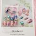 Buy Colorful Cloud Design Medium Square Press On Nails - 24 Pcs Glossy Acrylic Full Cover for Women | International Shipping Available - Buy Online on GoSupps.com