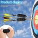 Delamiya 4-Piece Archery Arrow Puller Set | Rubber Arrow Puller & Powder with Belt Clip for Easy Use & Hand Protection | Black Target Archery Gear - Buy Online on GoSupps.com