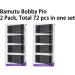 Bamutu Bobby Pins Secure Slide-proof Hold Black Hair Pins for Women Girls Great for All Hair Types Set of 36 Hairpins - Buy Online on GoSupps.com