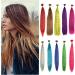 Feather Hair Extension Colored Strands for Hair Feather Extension Synthetic Hairpiece Fake Hair Line Feather Hair Extensions crochet hair extension set (Color : 4 Size : 16inches) 16inches 4 - Buy Online on GoSupps.com