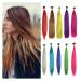 Rainbow Spring Hair Colored Strands | 16 Inch Synthetic Hair Extensions for Vibrant Hair | Spring Hair Accessories - Buy Online on GoSupps.com