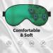 Green Peacock Feather Print Eye Mask | Ultra-Soft Light-Blocking for Optimal Comfort & Restful Sleep - International Shipping Available - Buy Online on GoSupps.com