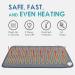 VIRTCOOY Heating Pillows for Cramps | Fast Warming Electrical Heat Pads | 10 Settings Washable & Foldable | Ideal Thermal Heat Solution for Cold Weather - EU No Button 43*84 - Buy Online on GoSupps.com
