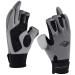 Palmyth Flexible Fishing Gloves Warm for Men and Women Cold Weather Insulated Water Repellent Great for Ice Fishing Fly Fishing Photography Motorcycling Running Shooting Hiking Black/Grey Large