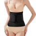Postpartum Belly Band Wrap - C Section Recovery Abdominal Belt for Women | Waist Binder & Tummy Compression Support (Small Black - Buy Online on GoSupps.com