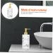 PRETYZOOM 1pc Simple Storage Decorative Bath Lovely Press-Type Liquids Shower Resin Supply Replacement Use White 19.00X7.00X7.00CM - Buy Online on GoSupps.com
