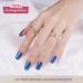 Danni & Toni Half Hardened Gel Nail Films - Astral Dive Blue Mirror Glossy UV Gel Foil Wraps - Self-Adhesive 28 Sticker Nail Design - Buy Online on GoSupps.com