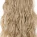 8PCS Clip in Hair Extensions 17 Inch Curly - Dark Blond/Bleach Blond Synthetic Hairpiece for Full Head - Buy Online on GoSupps.com