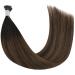 YoungSee Itip Human Hair Extensions 20 Darkest Brown/Medium Brown Balayage Fusion Hair Extensions 1g/s 50g - #2/2/6 - Buy Online on GoSupps.com
