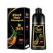 Natural Black Hair Shampoo 500ml  3- IN-1 Herbal Black Hair Dye Shampoo Hair Color Shampoo for Gray Hair Coverage  Hair Nourishing & Darkening for Men Women  Instant Black Hair Color for All Hair Types 17.6 Fl Oz (Black)