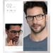 Missfive 2-Pack Light Bifocal Reading Glasses for Men - Blue Light Blocking Dual-Use Eyewear Lightweight Comfort Rectangle 2.0x - Buy Online on GoSupps.com