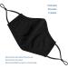 Extra Large Black Face Masks for Men - 3-Ply Breathable Cloth Adjustable Ear Loops Reusable & Washable for Big/Beard Faces - Buy Online on GoSupps.com