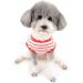 Zweitea Summer Dog Shirts for Small Dogs - Striped Cotton Tank Tops Breathable & Soft Pet Apparel for Chihuahuas and Cats - Red L - Buy Online on GoSupps.com