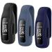 HSWAI 3-Pack Clips Replacement for Fitbit Inspire 2, Soft Comfortable Silicone Clip 360Protection Holder Accessory Compatible with Fibit Inspire 2 black / navy / slate