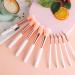 Shop WLLHYF 10-Piece Marble Makeup Brushes Set | Soft Pink Bristles for Eyeshadow Foundation & More - Professional Cosmetic Tools - Buy Online on GoSupps.com