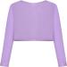 BONNY BILLY Girls Long Sleeve Knitted Cotton Bolero Shrug - Size 5-6 Years, Purple - Buy Online on GoSupps.com