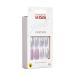 KISS Gel Fantasy Glue-On Nails - Long Lavender Glitter Coffin Shape | Premium Artificial Fingernails for Instant Glam - Buy Online on GoSupps.com