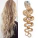 Rich Choices Tape Extensions Real Hair Remy Real Hair Hair Extension Extensions Real Hair Tape In 20Pcs Ashblond/Weißblond #18/613 40cm - 50g