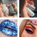Mermaid Scale Body Glitter Gel - Long Lasting Sparkling Cream for Eyes, Lips, Nails, and Hair - Silver White Color - Festival Party Makeup Glitter with Sponge Brushes - Buy Online on GoSupps.com