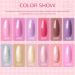 PEACECOLOR 7ML Nail Gel Polish Set 12Pcs with Top and Base Coat Matte Top Coat Pink Purple Glitter Gel Nail Kit U V/LED Lamp Needed Color Collection Gifts for Women DIY Nail Art XA-44 - Buy Online on GoSupps.com