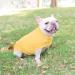 Docio Dog Sweater - Soft & Warm Spring T-Shirt Coat for Small Dogs & Cats - Yellow (1 Pack) - Buy Online on GoSupps.com