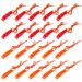 20 Pcs Emergency Safety Whistle Plastic Whistles Set with Lanyard Red and Orange