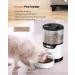 GIOTOHUN Automatic Cat Feeder | Timed with Adjustable Schedule | Dry Food Dispenser | 1-4 Meals | Dual Power | Voice Recorder | White - Buy Online on GoSupps.com