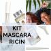 Mascara Kit Castor Oil 100ml + Applicator pipette bottle with brush funnel - Hair eyelashes and nails - 100% ORGANIC Certified by Ecocert - Cold pressed. - Buy Online on GoSupps.com