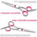 Goldoars Dog Cup Fur Scissors Set | 6 Professional Curved Stainless Steel Grooming Tools for Dogs & Cats | 7.5 Scissors Thinning & Curved Scissors Grooming Comb - Buy Online on GoSupps.com